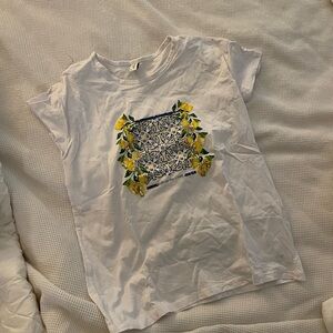 Italian sequin and lemon amalfi tshirt